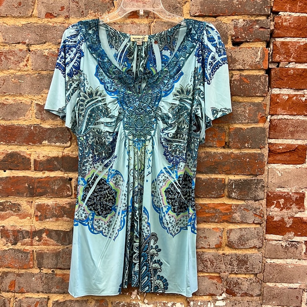 EUC Mandela print blouse